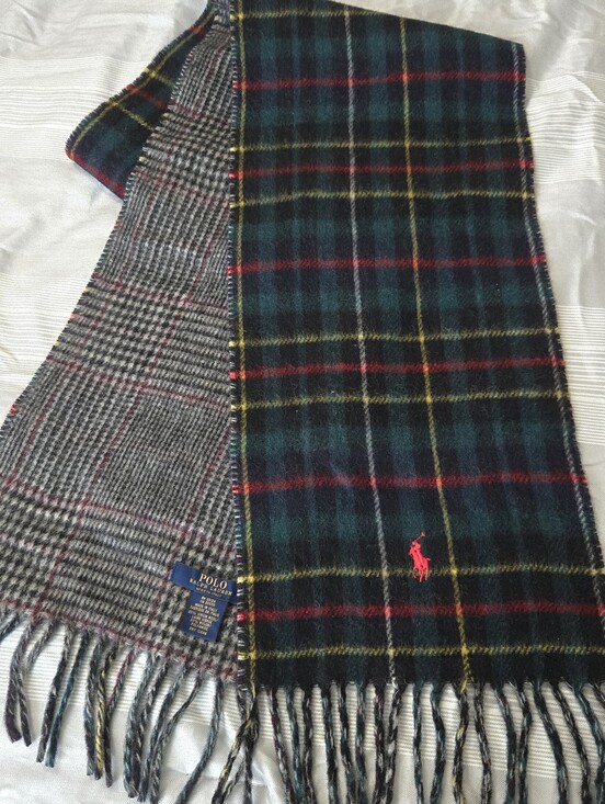 Polo Ralph Lauren Accessories - Polo Ralph Lauren Wool Blend Reversible Scarf Made in Italy